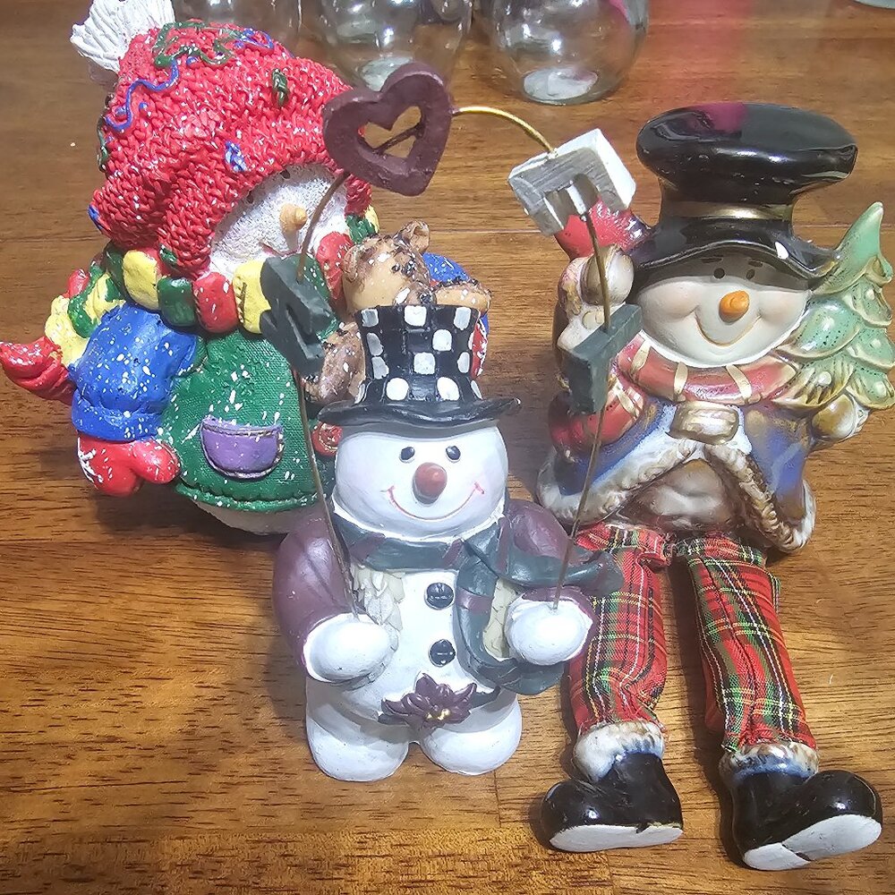 Vintage Decorative Snowmen